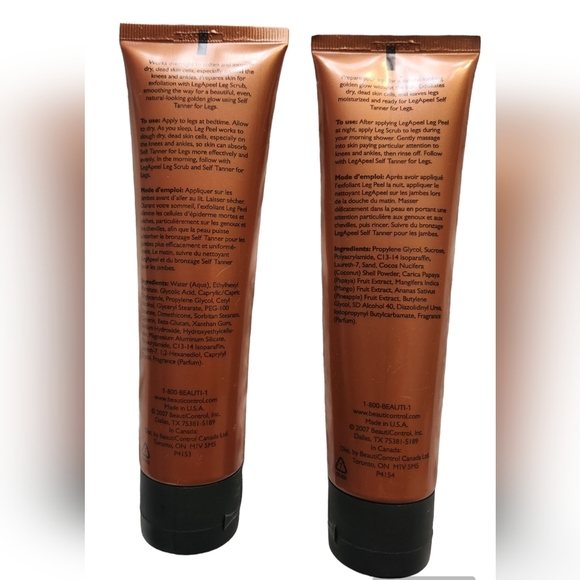 Sealed Unopened BeautiControl Leg Apeel Leg Scrub and Leg Peel - Picture 5 of 5